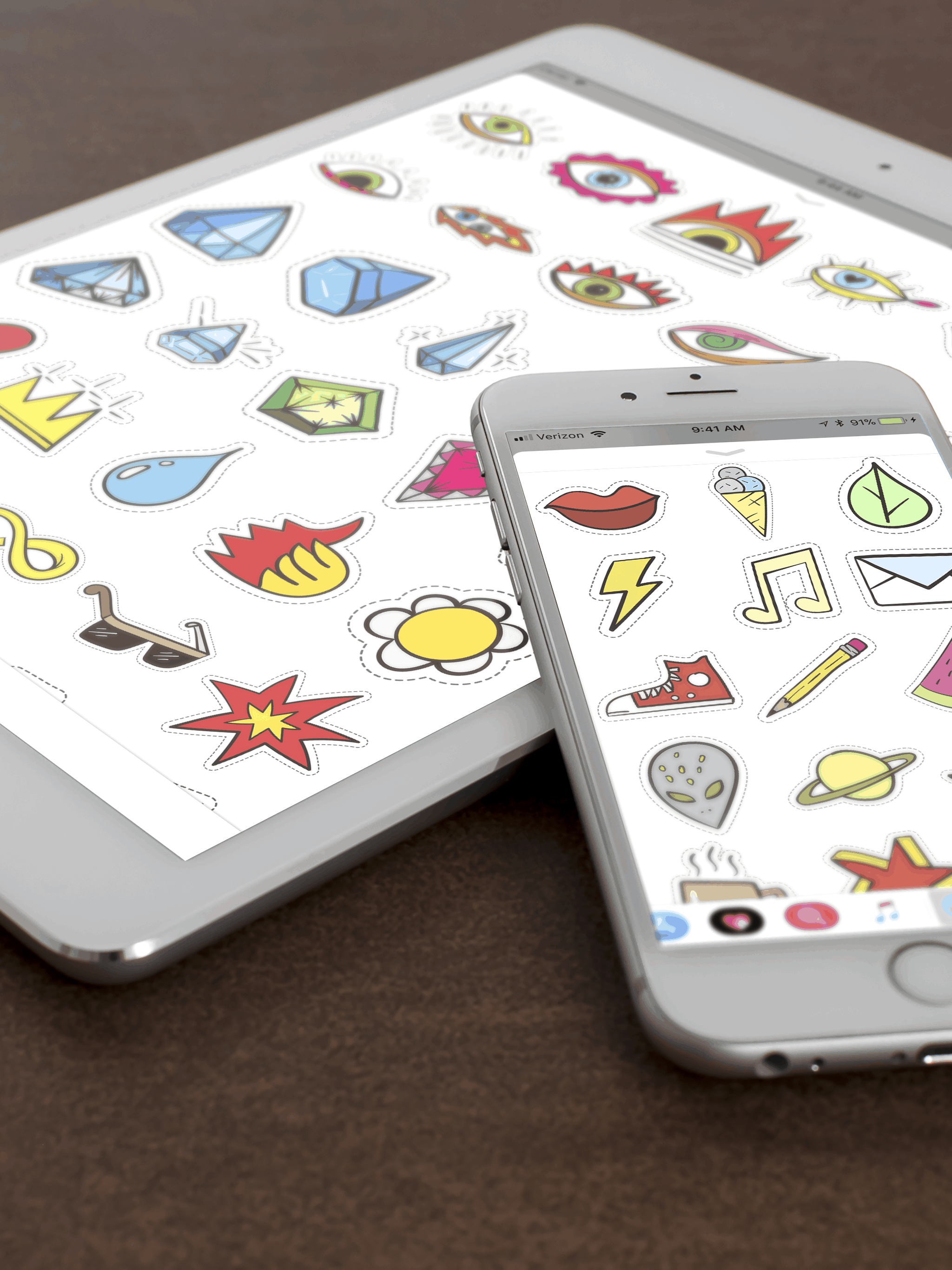 Everything Sticker Pack iMessage App Plumeria  Design