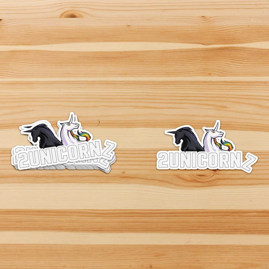 Two Unicornz Stickers